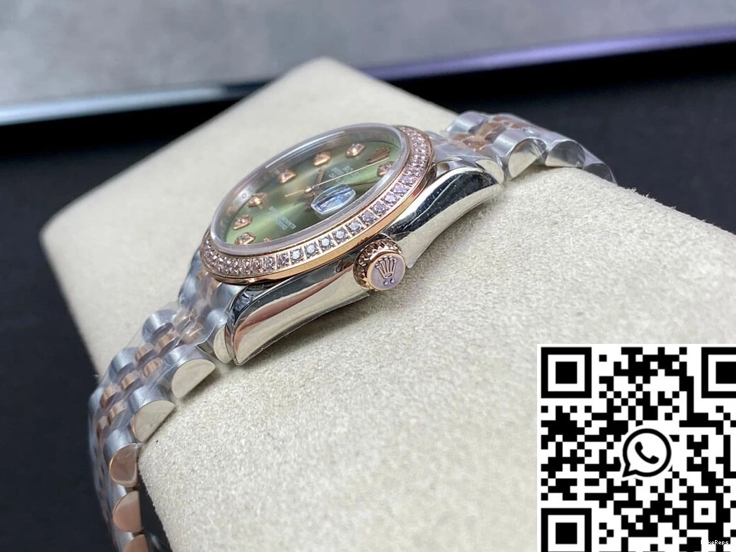 Datejust 31MM Green Factory Diamond-set EW Dial Rolex 0209